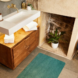 JVL Solemate Bath Mat - Teal 60X100Cm - thumbnail 6