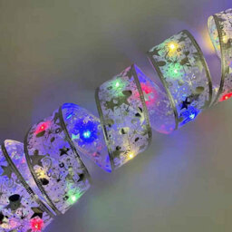 5M Christmas Ribbon Fairy Lights  Diy Tree And Home Decor - thumbnail 2