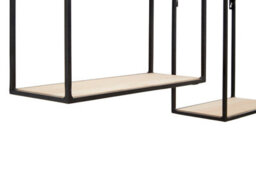 Premier Housewares Interiors By Premier Stylish Cuboid Shelf Unit, Functional Wall Shelves For Bedroom, Durable Vertical Wall Shelf For Livingroom - thumbnail 3