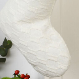 Dibor Nordic Sweater Knit White Xmas Christmas Gift Bag Christmas Stocking For Kids - thumbnail 4