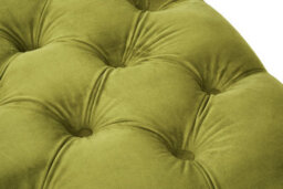 Orsina Durable Moss Velvet Footstool, Plush Velvet Soft Footstool, Button Tufted Large Upholstered Footstool - thumbnail 5