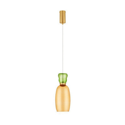 Luminosa Lighting Luminosa Pluma Slim Pendant Ceiling Light Glossy Light Green, Yellow, Gold Led 5W 450Lm 3000K - image 1
