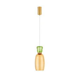 Luminosa Lighting Luminosa Pluma Slim Pendant Ceiling Light Glossy Light Green, Yellow, Gold Led 5W 450Lm 3000K - thumbnail 1