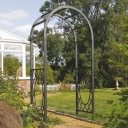 Rowlinson Wrenbury Round Top Steel Arch (H) 2.2M (W) 1.1M (D) 0.61M - thumbnail 1