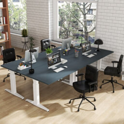 Costway Home Office Chair Small Desk Chair W/ Adjustable Height & Wheels-Black - thumbnail 5