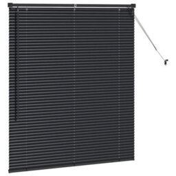 Walplus Window Blind With Curtains Manual Black Aluminium - thumbnail 5