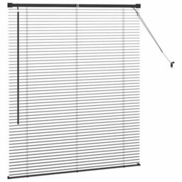 Walplus Window Blind With Curtains Manual Black Aluminium - thumbnail 6