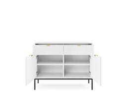 Arte Elegant Nova Sideboard Cabinet H830mm W1040mm D390mm In White Matt - Sleek Storage Solution - thumbnail 3