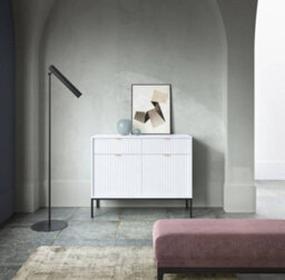 Arte Elegant Nova Sideboard Cabinet H830mm W1040mm D390mm In White Matt - Sleek Storage Solution - thumbnail 4