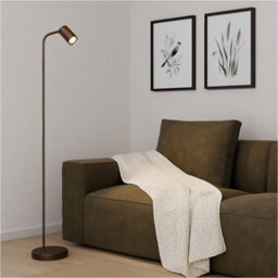 Loops Stylish Modern Bronze Floor Lamp With Gu10 Light For Indoor Spaces - thumbnail 3