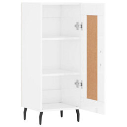Berkfield Sideboard High Gloss White 34.5X34X90 Cm Engineered Wood - thumbnail 6
