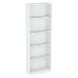 Lassic Vida Designs Cambridge White 5 Tier Extra Large Bookcase Freestanding Shelving Unit (H)1750mm (W)600mm (D)240mm - thumbnail 8