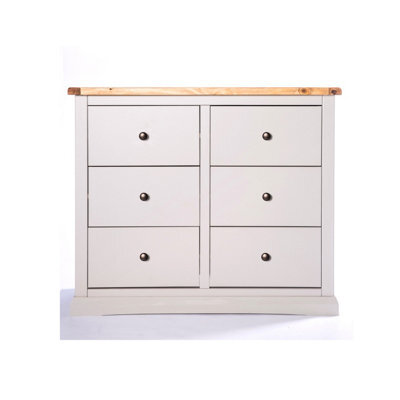 Cabinet Bits Loreo 6 Drawer Chest Of Drawers Brass Knob - image 1