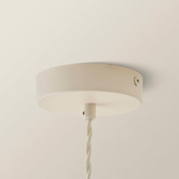 Valuelights Millie Cream Scallop Pendant Ceiling Light And Bulb - thumbnail 5