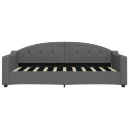 Berkfield Day Bed Dark Grey 90X190 Cm Fabric - thumbnail 3
