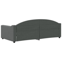 Berkfield Day Bed Dark Grey 90X190 Cm Fabric - thumbnail 5