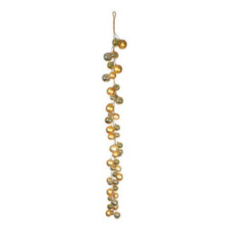 6Ft Festive Gold Christmas Bauble Garland
