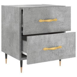 Berkfield Bedside Cabinets 2 Pcs Concrete Grey 40X35X47.5 Cm Engineered Wood - thumbnail 8
