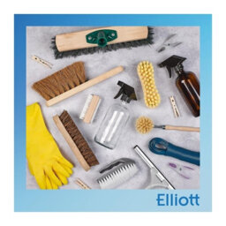 Elliott Round Toilet Brush Set - White - 10F30165 - Essential Bathroom Cleaning Tool - thumbnail 2