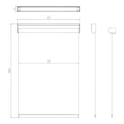 GoodHome Masana Cordless Natural Daylight Roller Blind (W)60Cm (L)180Cm - thumbnail 9