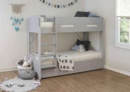 Flintshire Furniture Billie Single Bunk Bed Grey With Pull Out Trundle - thumbnail 2