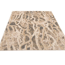 Loomed Silver Grey Metallic Marble Lustre Sheen Rug 160X230Cm - thumbnail 3