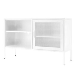 Living And Home White Rectangle Freestanding Metal File Filing Cabinet With Open Shelves 119 X 76 Cm - thumbnail 5