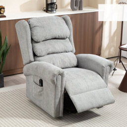 Grey Power Lift Recliner Chair With Remote Control For Elderly - thumbnail 4