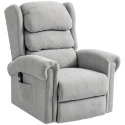 Grey Power Lift Recliner Chair With Remote Control For Elderly - thumbnail 1