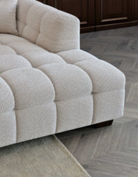Stratus Interiors Aluxo Tribeca Bubble Teddy Boucle Sofa Corner - Oatmeal Beige - thumbnail 9