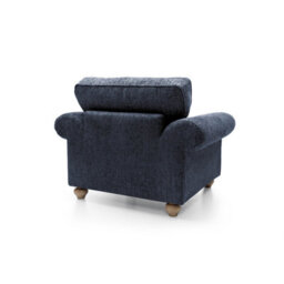Abakus Direct Ingrid Collection Armchair In Dark Blue - thumbnail 5