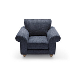 Abakus Direct Ingrid Collection Armchair In Dark Blue - thumbnail 6