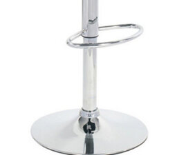 Lamboro Aldo Brown Faux Leather Bar Stool - Swivel, Adjustable Height, Chrome Base - thumbnail 8