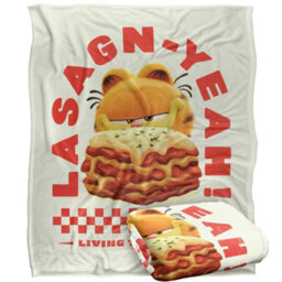 Garfield Living The Dream Silky Supersoft Blanket White/red (One Size) - thumbnail 2