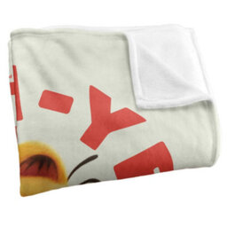 Garfield Living The Dream Silky Supersoft Blanket White/red (One Size) - thumbnail 3