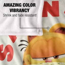 Garfield Living The Dream Silky Supersoft Blanket White/red (One Size) - thumbnail 4