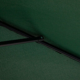 Outsunny 2.3M Garden Balcony Half Round Umbrella Metal Parasol Umbrella Green - thumbnail 9