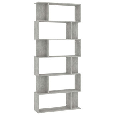 Vidaxl Book Cabinet/room Divider Concrete Grey 80X24X192 Cm Engineered Wood Book Cabinets - image 1