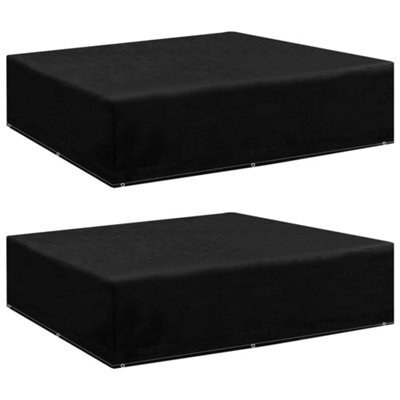 Walplus Outdoor Garden Furniture Covers 2 Pcs 8 Eyelets 200X200X70 Cm - image 1