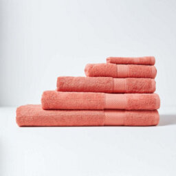 Homescapes Turkish Cotton Guest Towel, Burnt Orange - thumbnail 2