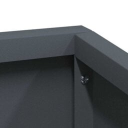 Berkfield Modern Garden Planter Anthracite 60 X 60 X 50 Cm Steel - thumbnail 7