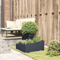 Berkfield Modern Garden Planter Anthracite 60 X 60 X 50 Cm Steel - thumbnail 4