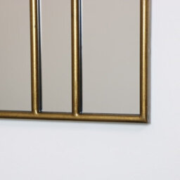Melody Maison Large Gold Art Deco Arch Fan Mirror 80Cm X 65Cm - thumbnail 4