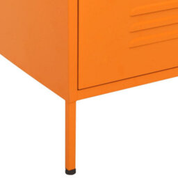 Vidaxl Chest Of Drawers Orange 80X35X101.5 Cm Steel Chests Of Drawers - thumbnail 6