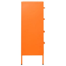 Vidaxl Chest Of Drawers Orange 80X35X101.5 Cm Steel Chests Of Drawers - thumbnail 4