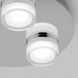 Litecraft Bolton Chrome 3 Light Led Bathroom Ceiling Spotlight Plate - thumbnail 5
