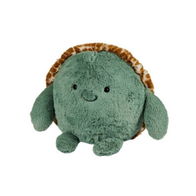 Warmies Luxury Long Pile Faux Fur Supersized Cushion, Baby Turtle - image 1