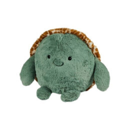 Warmies Luxury Long Pile Faux Fur Supersized Cushion, Baby Turtle - thumbnail 1