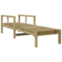 Walplus Sun Lounger 199.5X62X55 Cm Impregnated Wood Pine - thumbnail 2