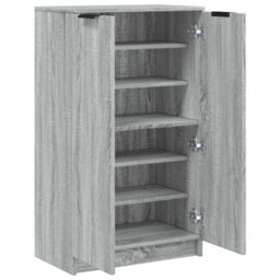 Vidaxl Shoe Cabinet Grey Sonoma 59X35X100 Cm Engineered Wood - thumbnail 7